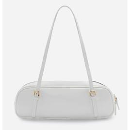 bolsa bowling feminina de ombro com fivelas off white UNICO