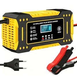 Carregador De Bateria Automotivo, Bivolt, Inteligente 12V 6A Com Tela Digital, Sobrecarga Superaquecimento, Linha Premium Automotiva