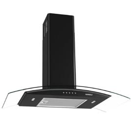 Coifa Nardelli de Parede Clean Vidro Curvo Black 80cm