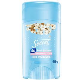 Desodorante Antitranspirante em Gel Secret Invisible Powder Protect Cotton Feminino 45g