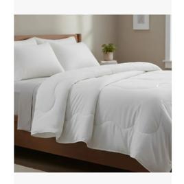 Edredom Queen Size Dupla Face Hotel Verano Altenburg Branco Lisa 260 x 240 cm