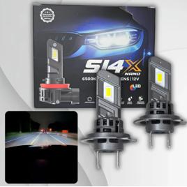 Lâmpada Led Automotiva Nano Shocklight S14x 5000lm H1 H3 H7 H11 Hb3 Hb4