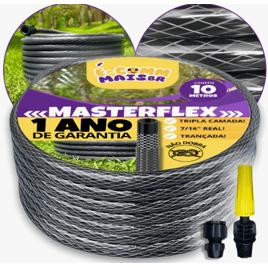 Mangueira Para Jardim 10m Azul Reforçada Trançada Não Dobra