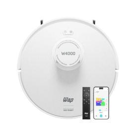 Robô Aspirador de Pó Wap Robot W4000 Com Base Autolimpante, Mapeamento e 2 Mops Giratórios