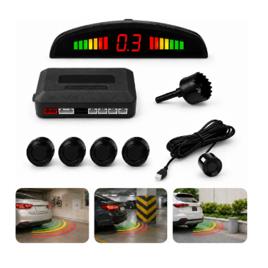 Sensor De Estacionamento Preto 22mm Ré 4 Sensores Buzzer